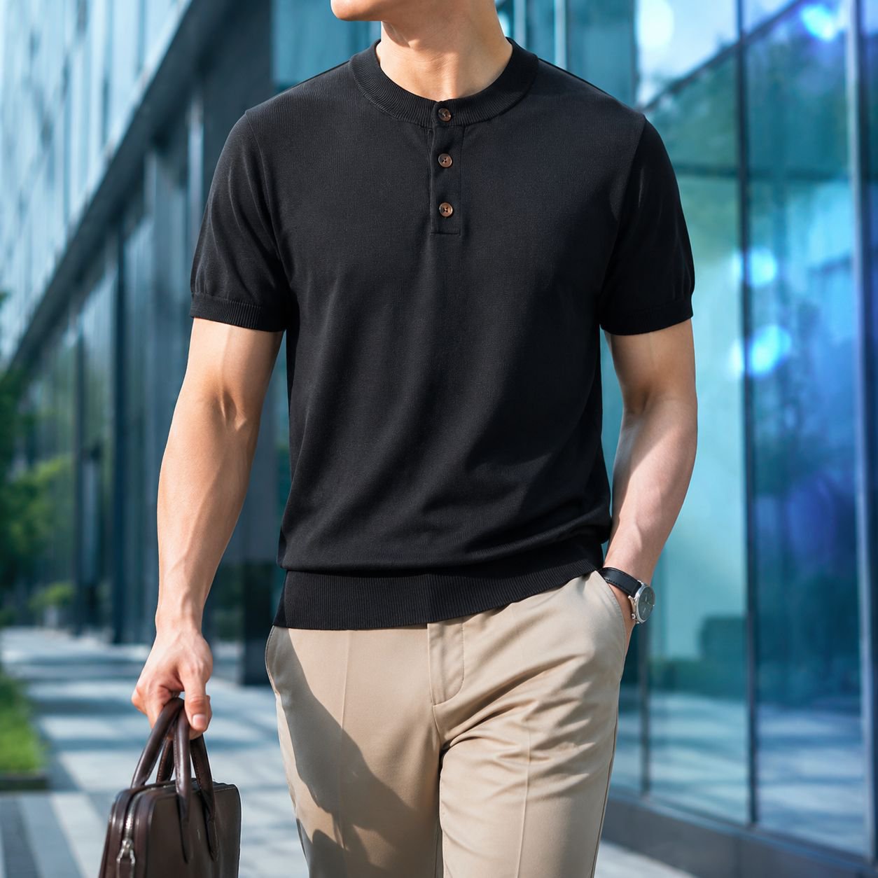 カジュアルコーディネートのTシャツ
