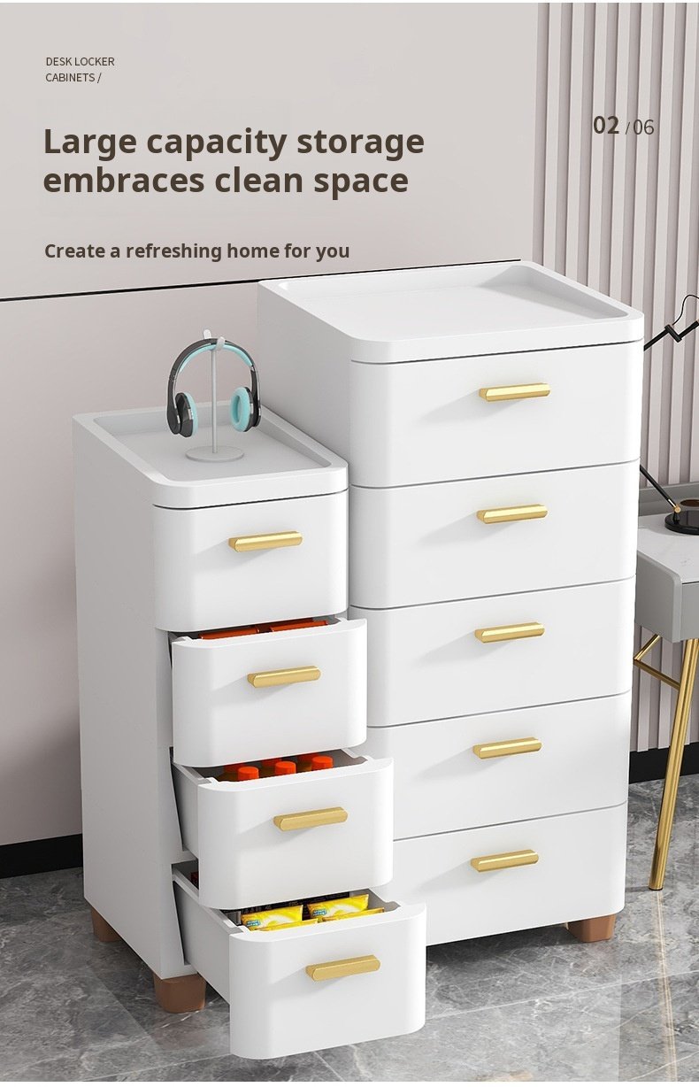 Slim storage organizer for small apartments