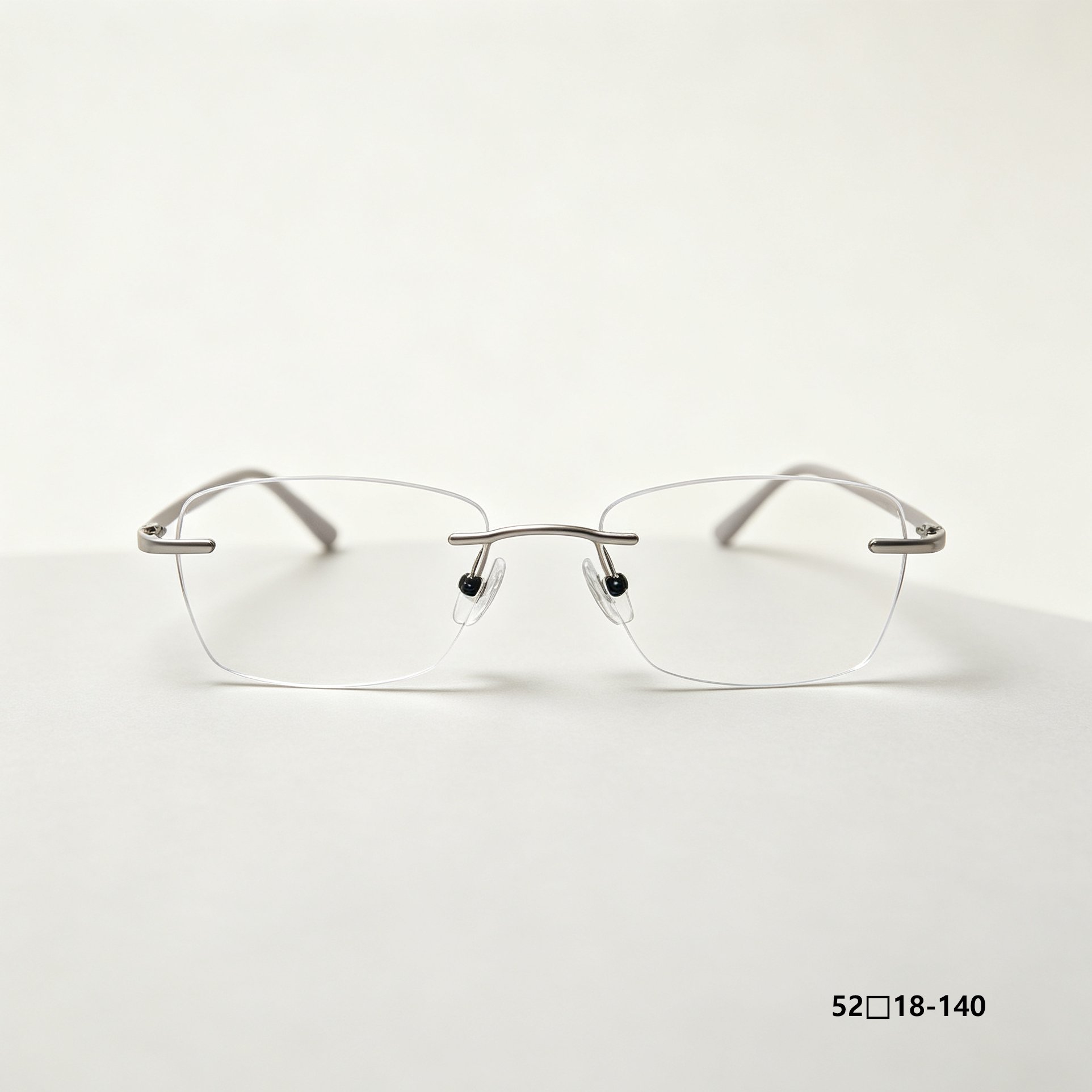 Ultra-light frameless presbyopic glasses front view