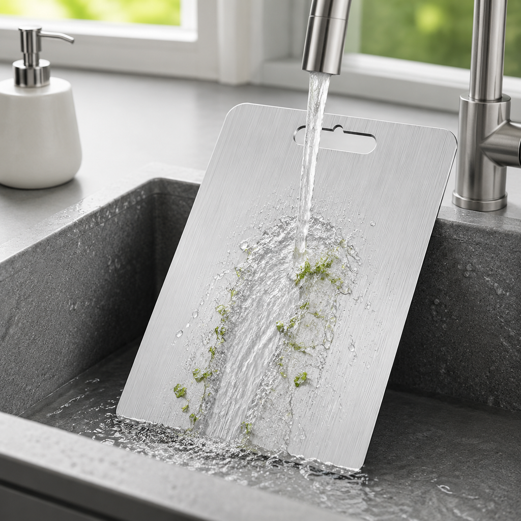 Titanium Cutting Board, Pure Titanium, Household and Medical Grade, Anti-Mold, Double-sided