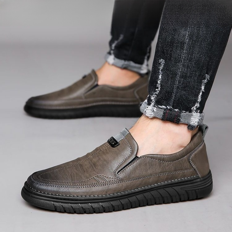 남성 드라이빙화 소프트 바닥 통풍 미끄럼 방지 구두 남성 캐주얼화 아빠 신발 중년 드라이빙화