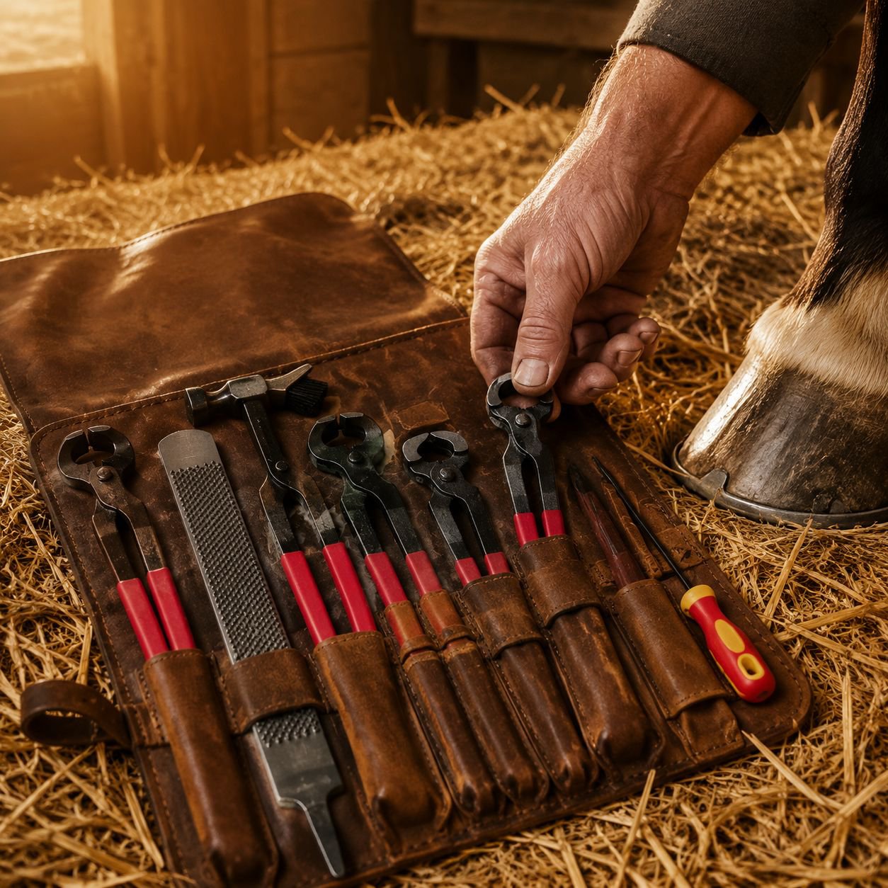 Kit de herramientas para el cuidado de cascos