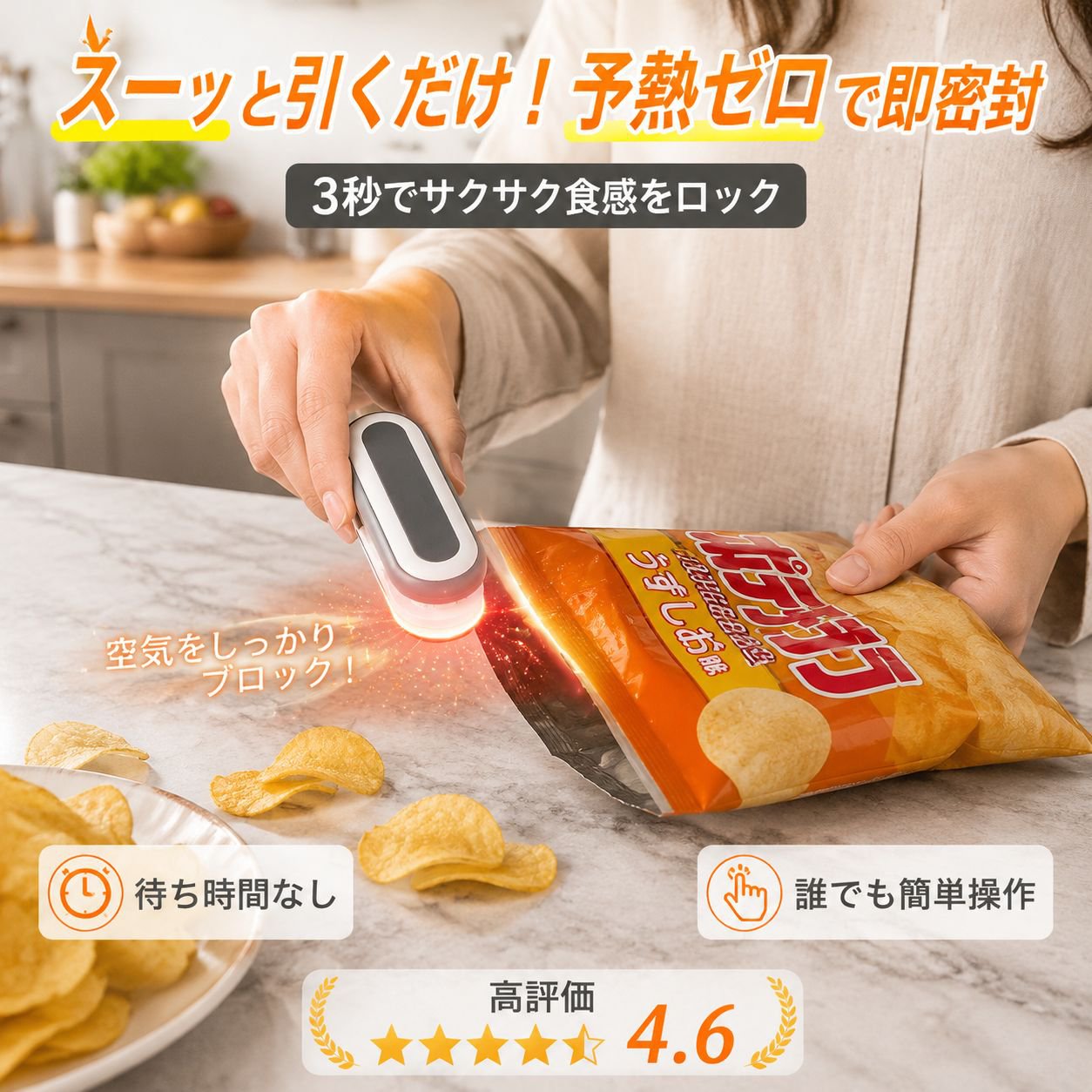 小型カッター付きミニシーラー