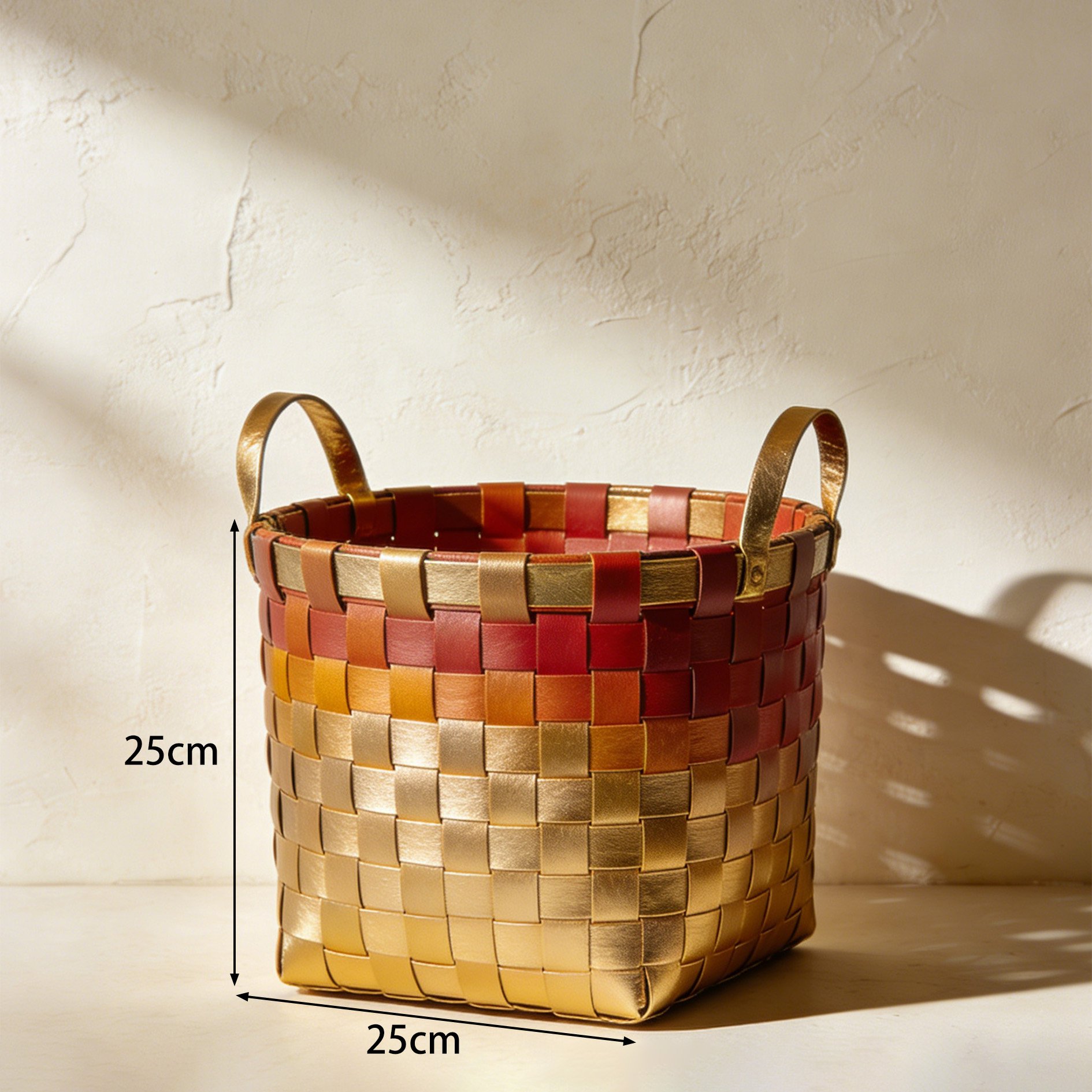 Durable handwoven baskets for bedroom organization