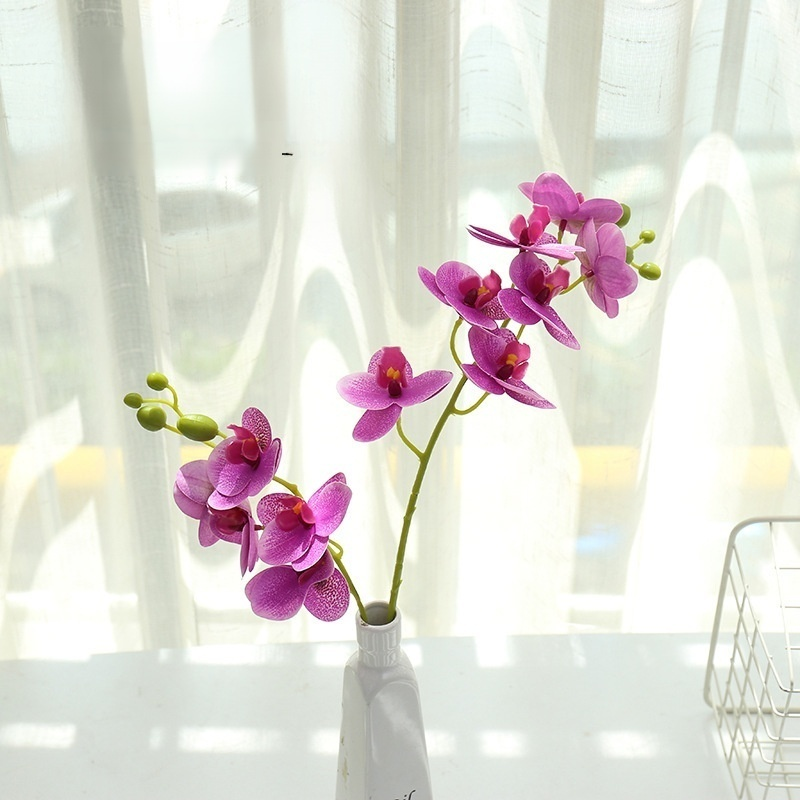 Plante d’orchidée papillon artificielle faite à la main, décoration intérieure