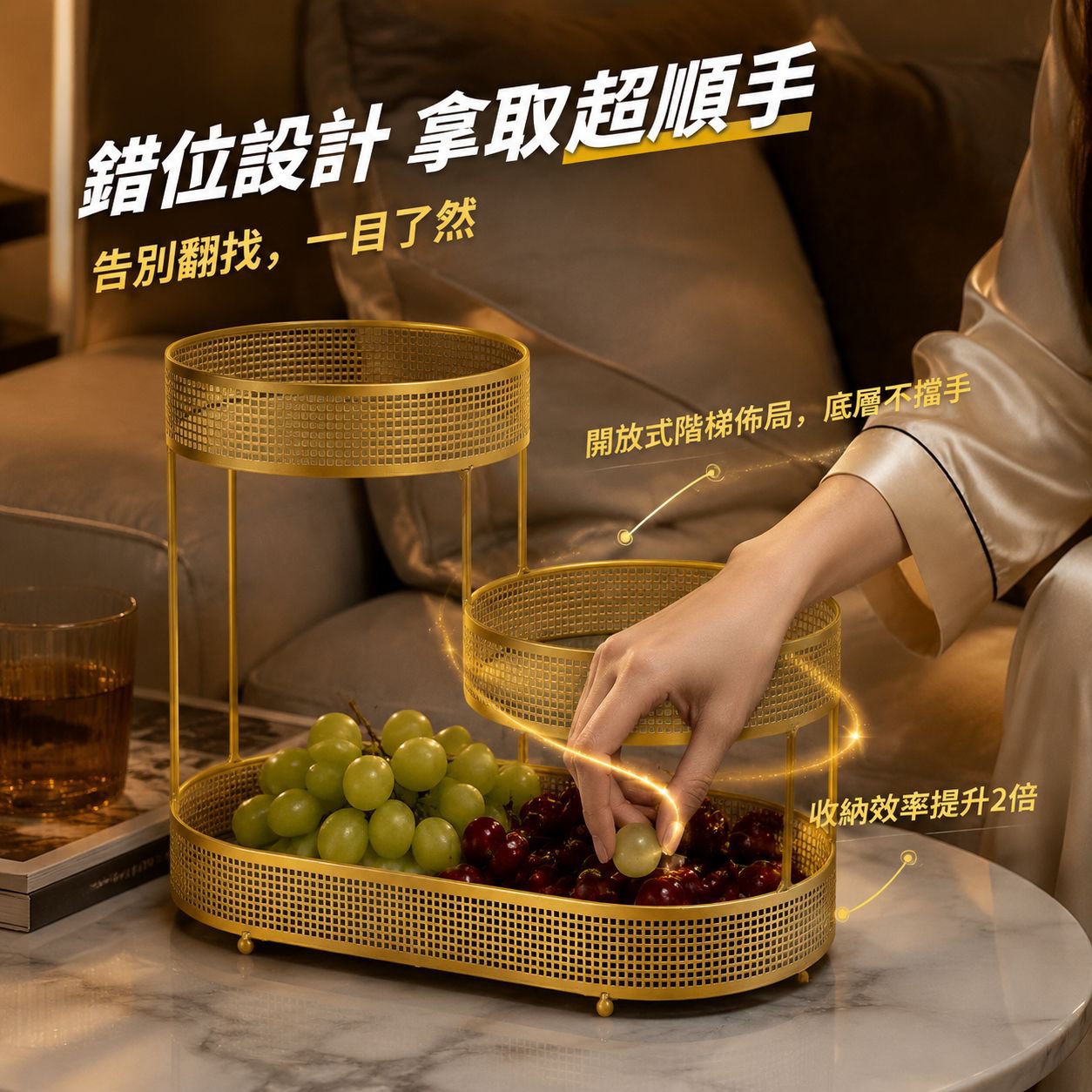 歐式高端客廳水果糖果零食裝飾盤