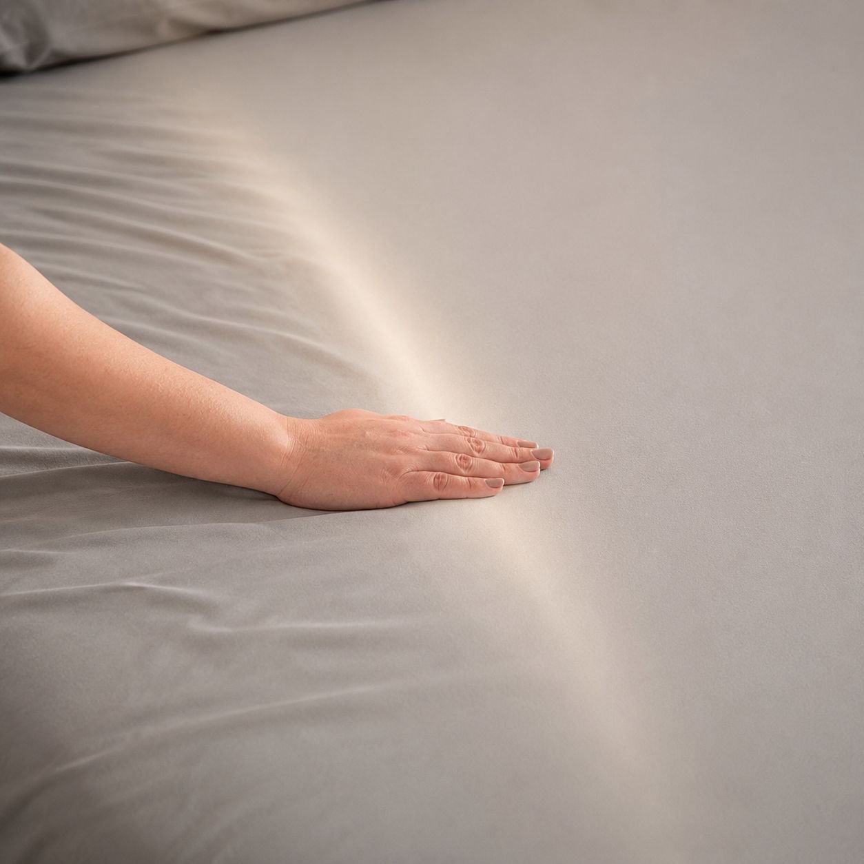 Luxury cooling sheet with secure elastic corners