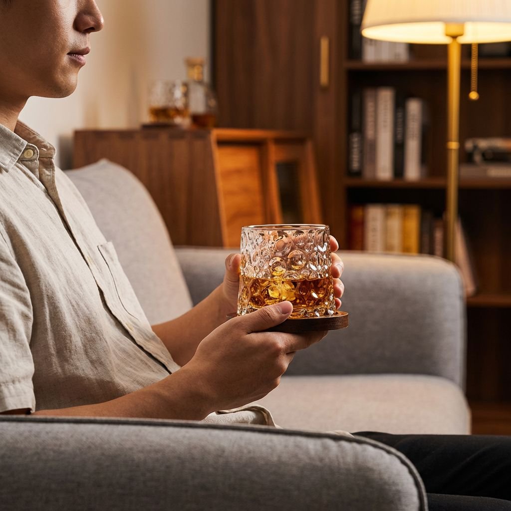 Rotating Brandy Glass – Wobble-Free Liquor Cup