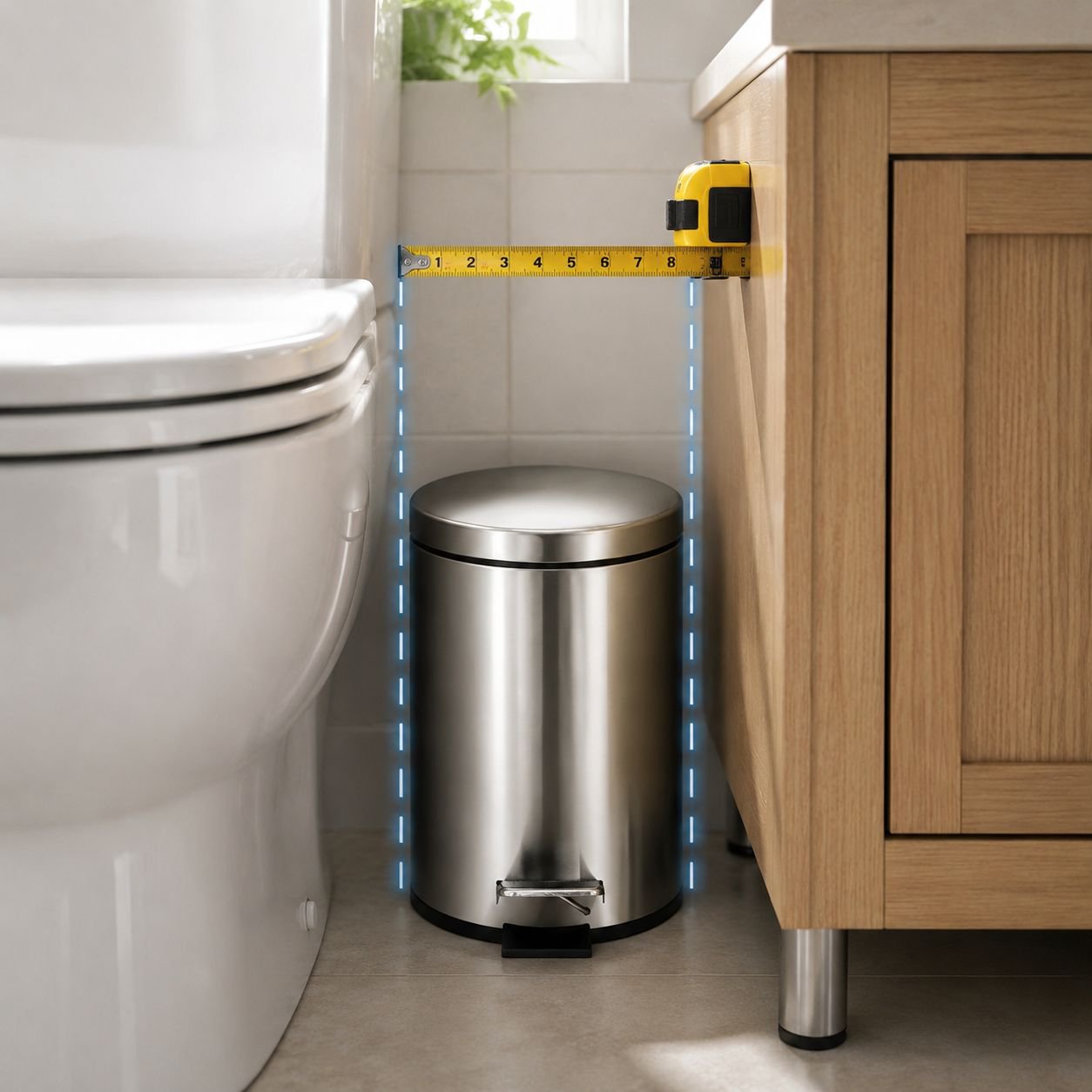 Easy to clean slow-close lid trash can