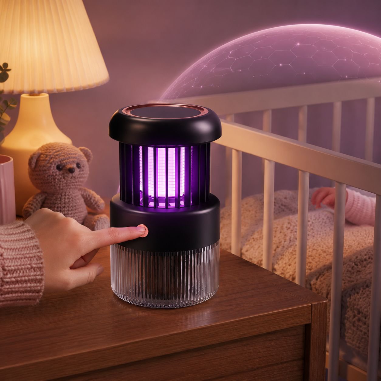 Wireless mosquito killer for home and bedroom, suitable for outdoor camping, silent mosquito repelle