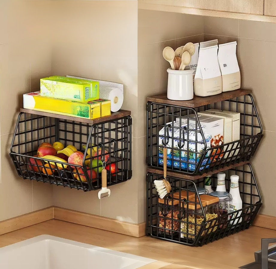 주방 벽걸이 다용도 선반 전체 모습