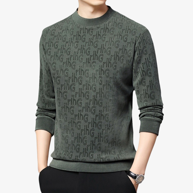 남성 라운드 긴팔 후드 상의 핏