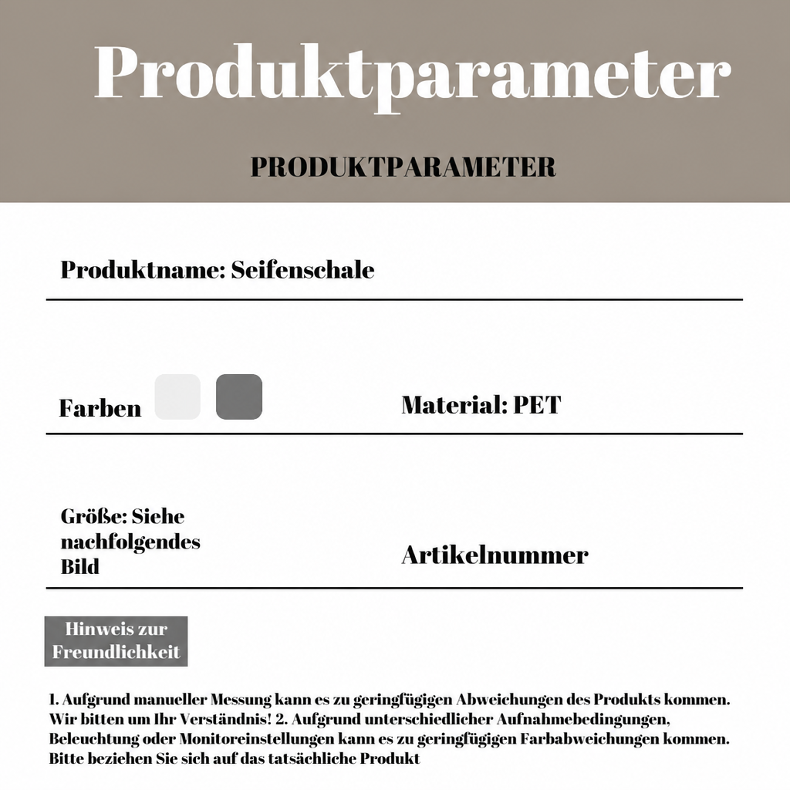 Seifenhalter mit Abtropffunktion