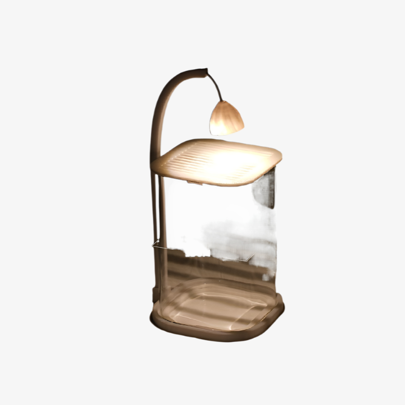 高級感あるガラス製魚水槽のインテリア