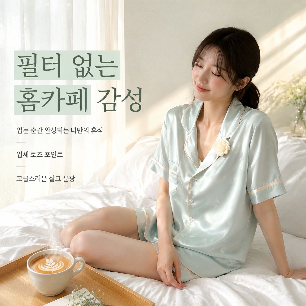 인조 실크 아이스 실크 잠옷 여성 여름 얇은 세트 편안한 홈웨어
