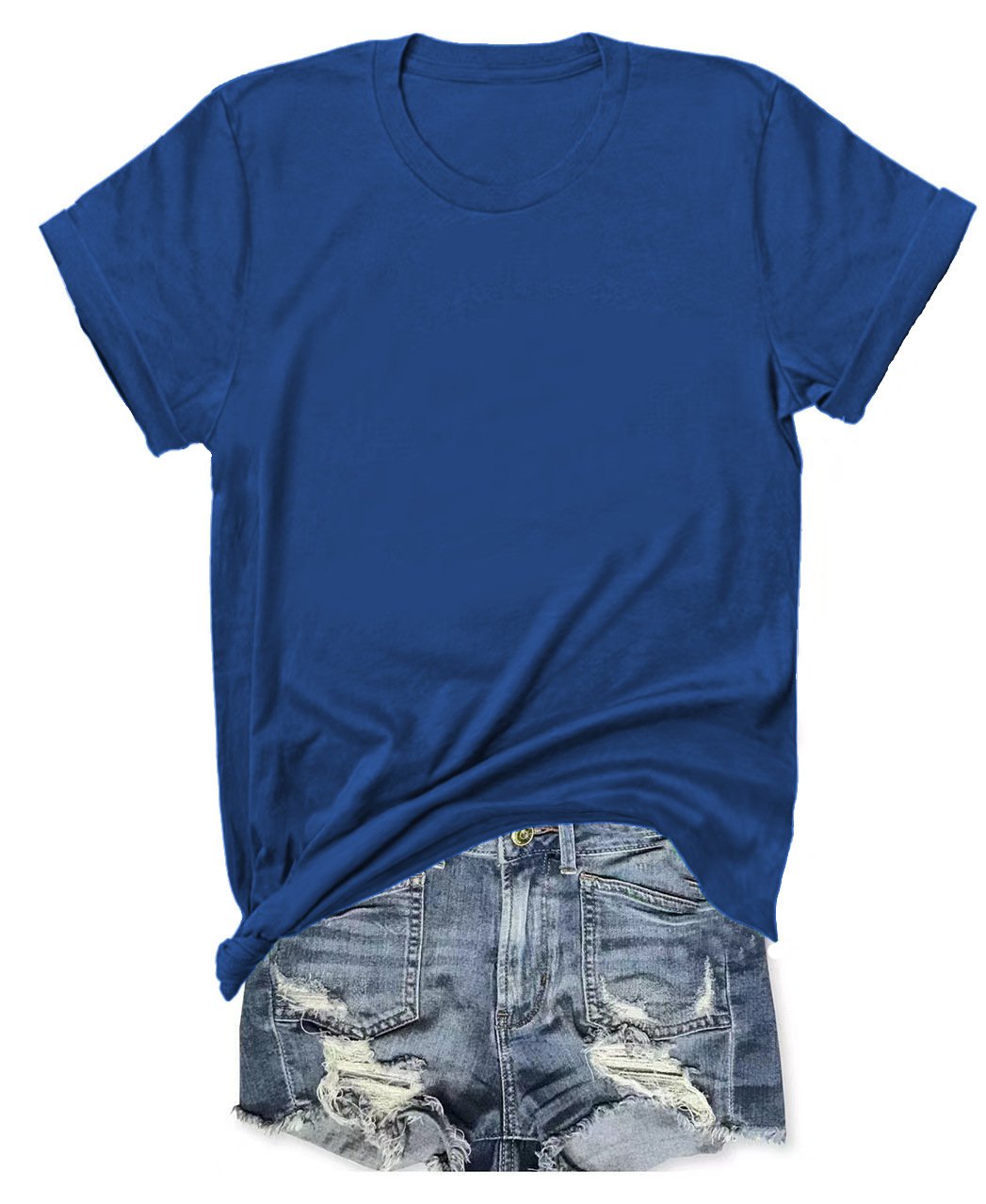 Limited-time offer: Buy one, get one free classic women's casual versatile T-shirt.