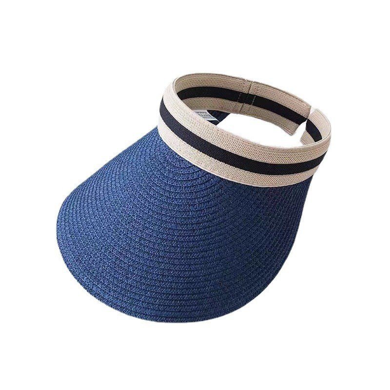 หมวกปีกกว้างกันแดดทำจากฟางราฟเฟีย