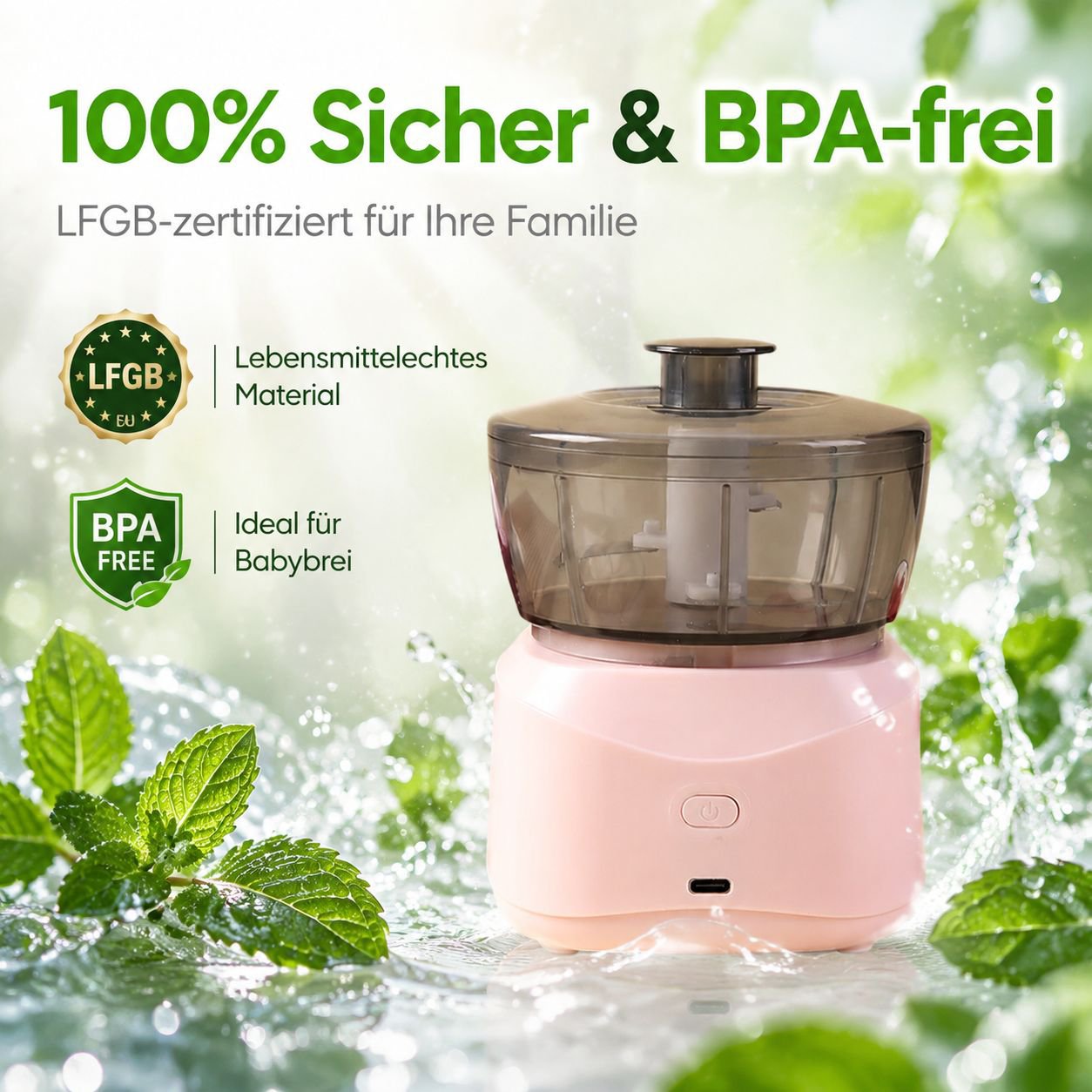 Intelligente Haushalts-Mini-Fleischwolf-Kochmaschine