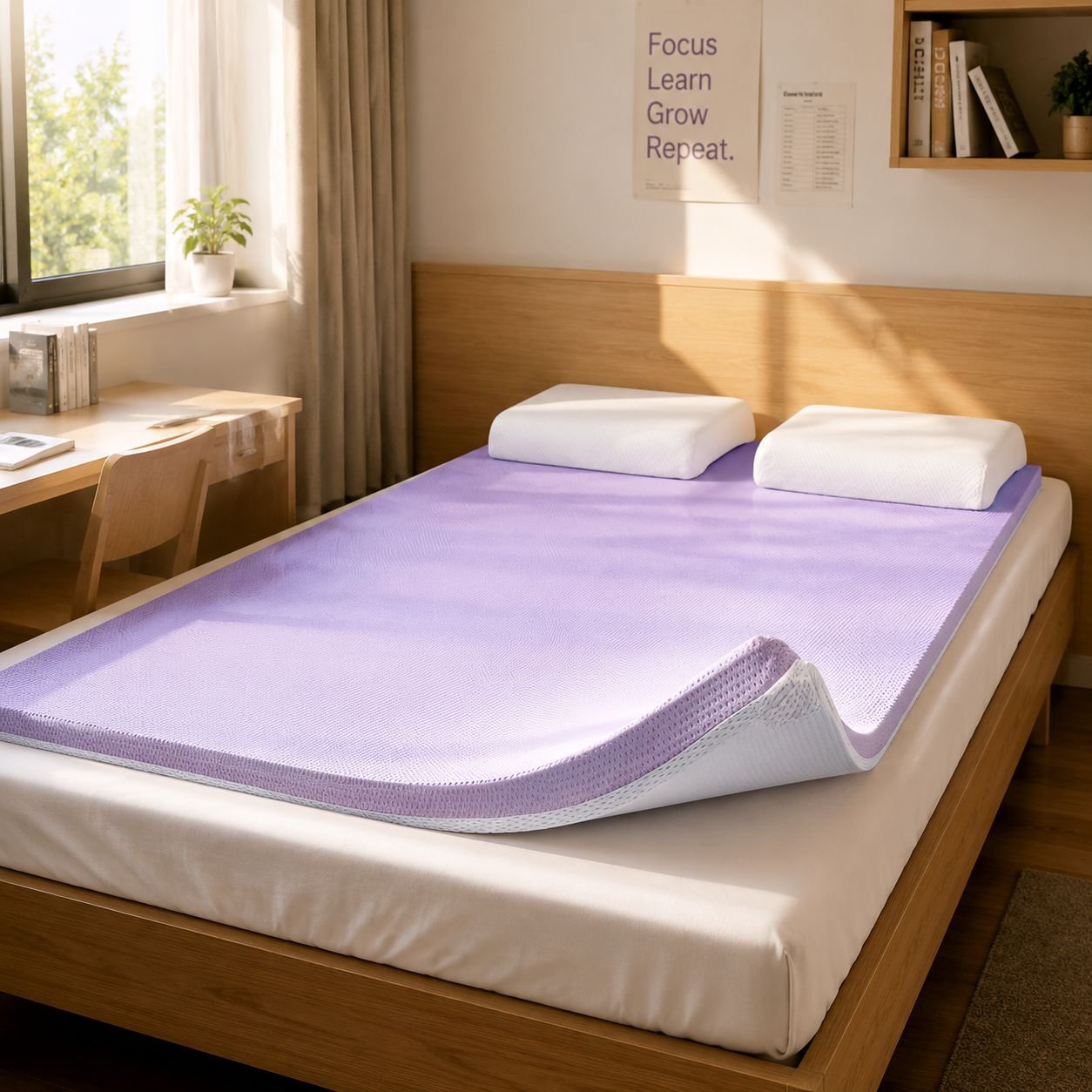 Student Dormitory Gel Memory Foam Mattress Cover Comfortable Bedding for Rental