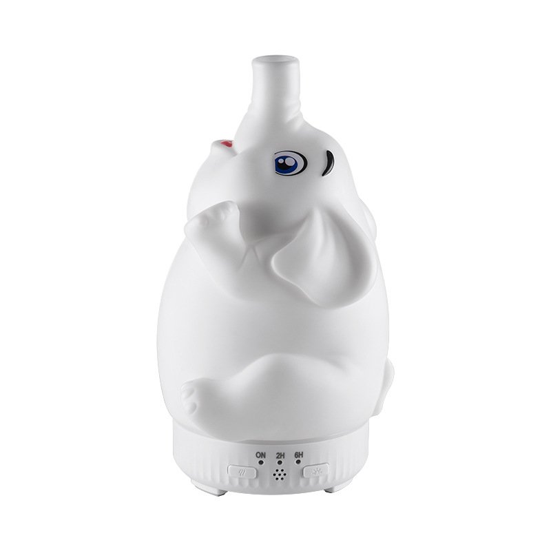 2026 New Rotating Elephant Aroma Diffuser with Seven-Color Lights, Jellyfish-Style Silent Mini Humid