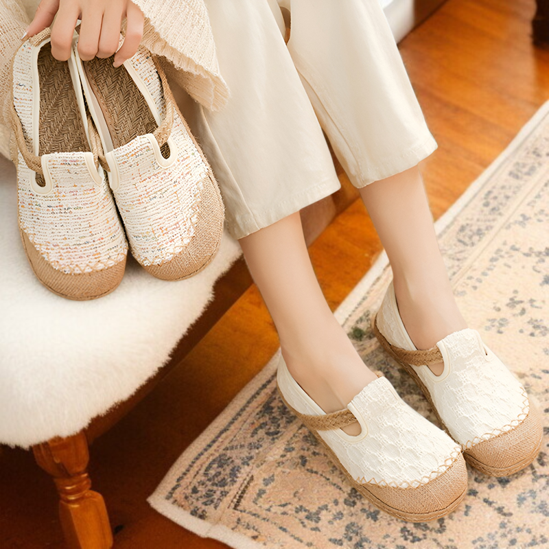 浅口ワンステップ老北京布靴の履き心地