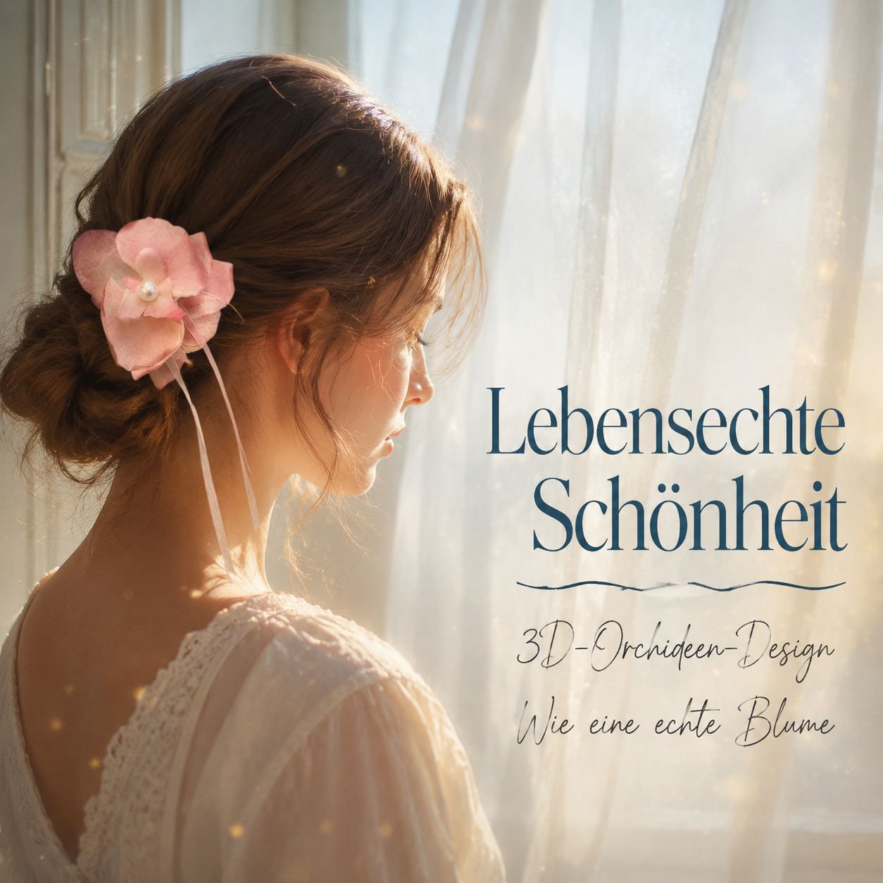 Superfeenhaftes Blumen-Haarclip, Ballett-Stil Haarschmuck für Strand und Fotoshooting