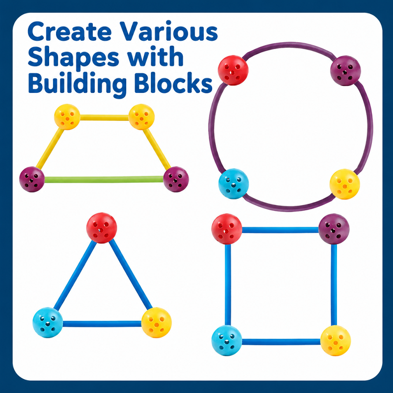 DIY geometric castle toy designed for imaginative play