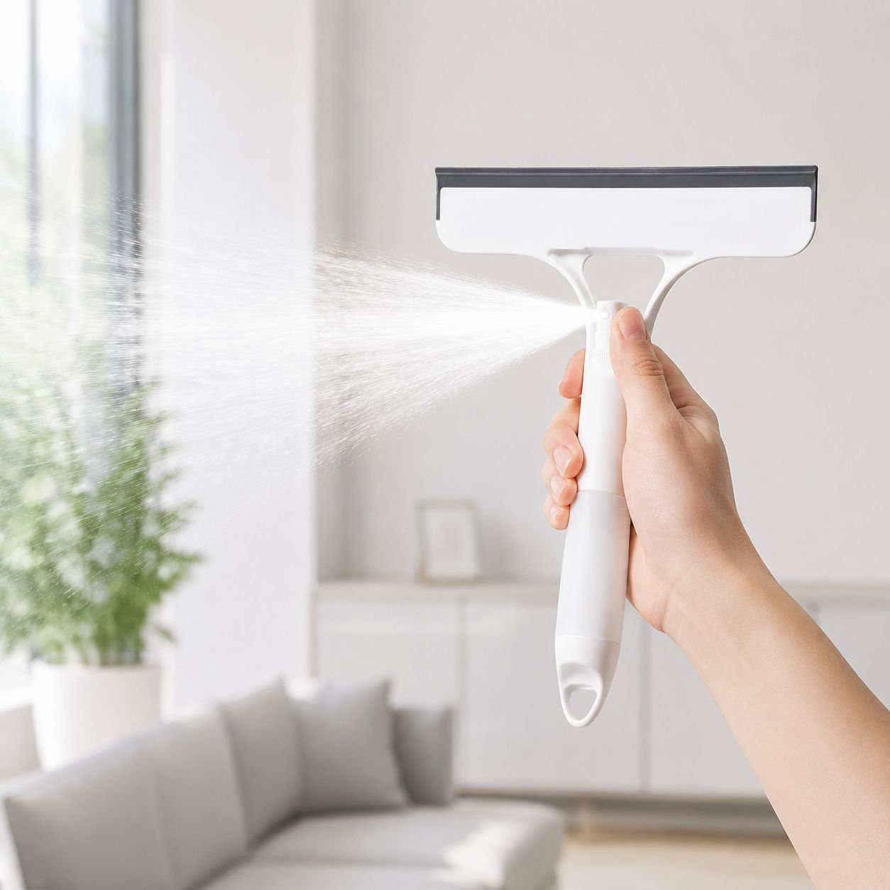 Cleaning window screens with multifunctional brush