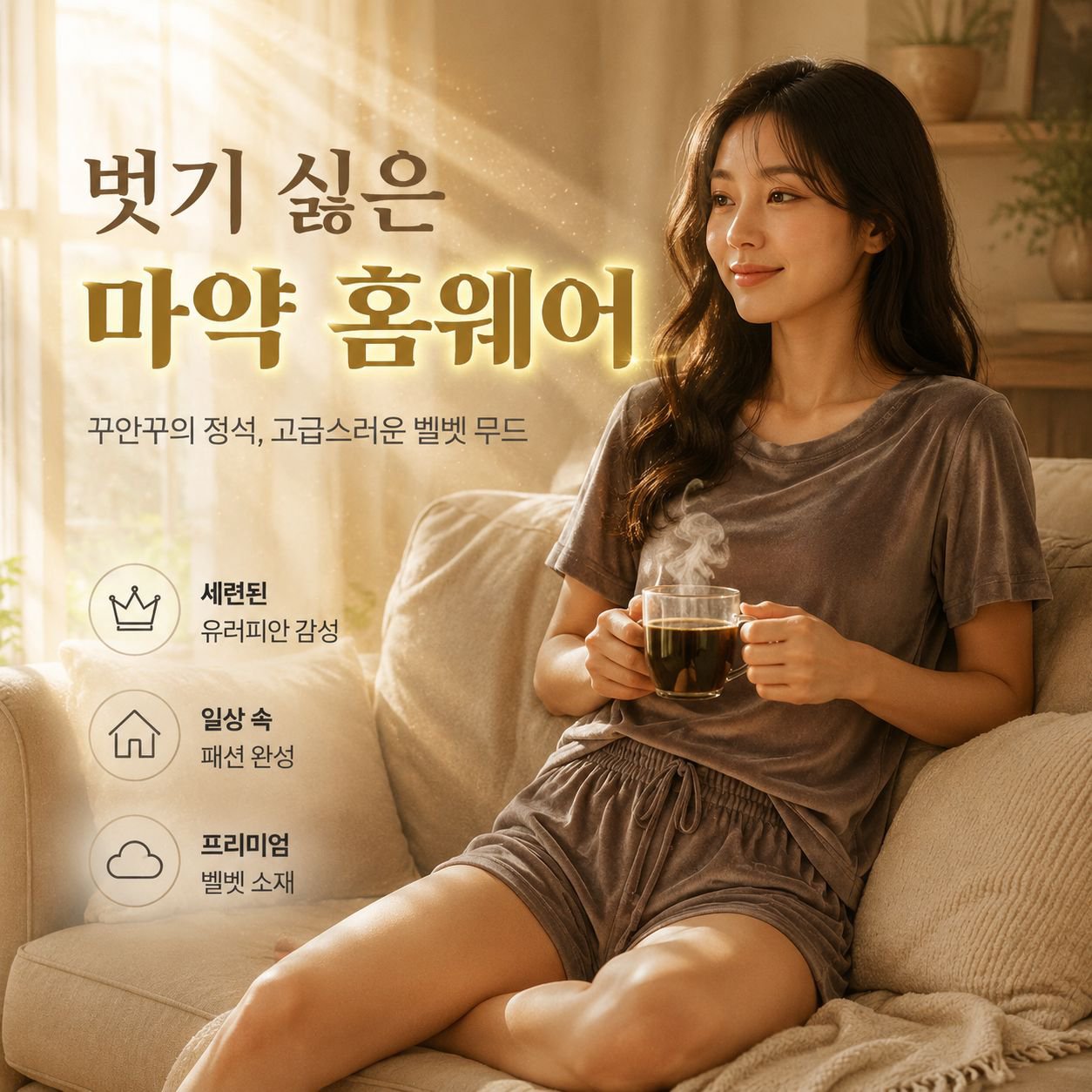 캐주얼 단색 반팔 라운드넥 여성 세트