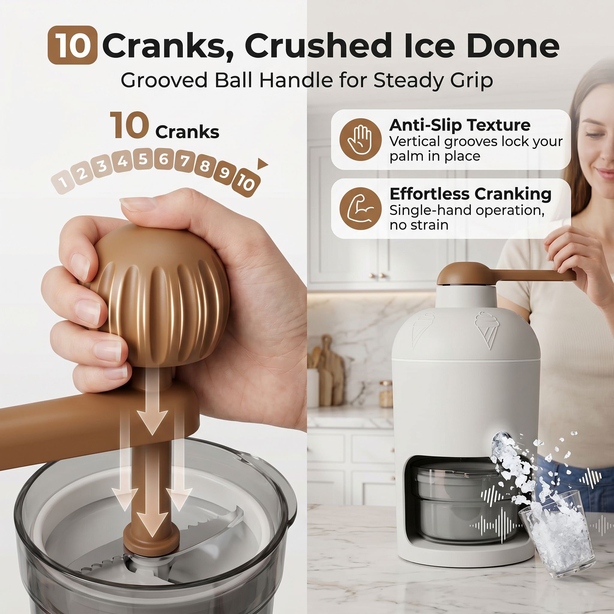 Manual Ice Crusher for Home Use