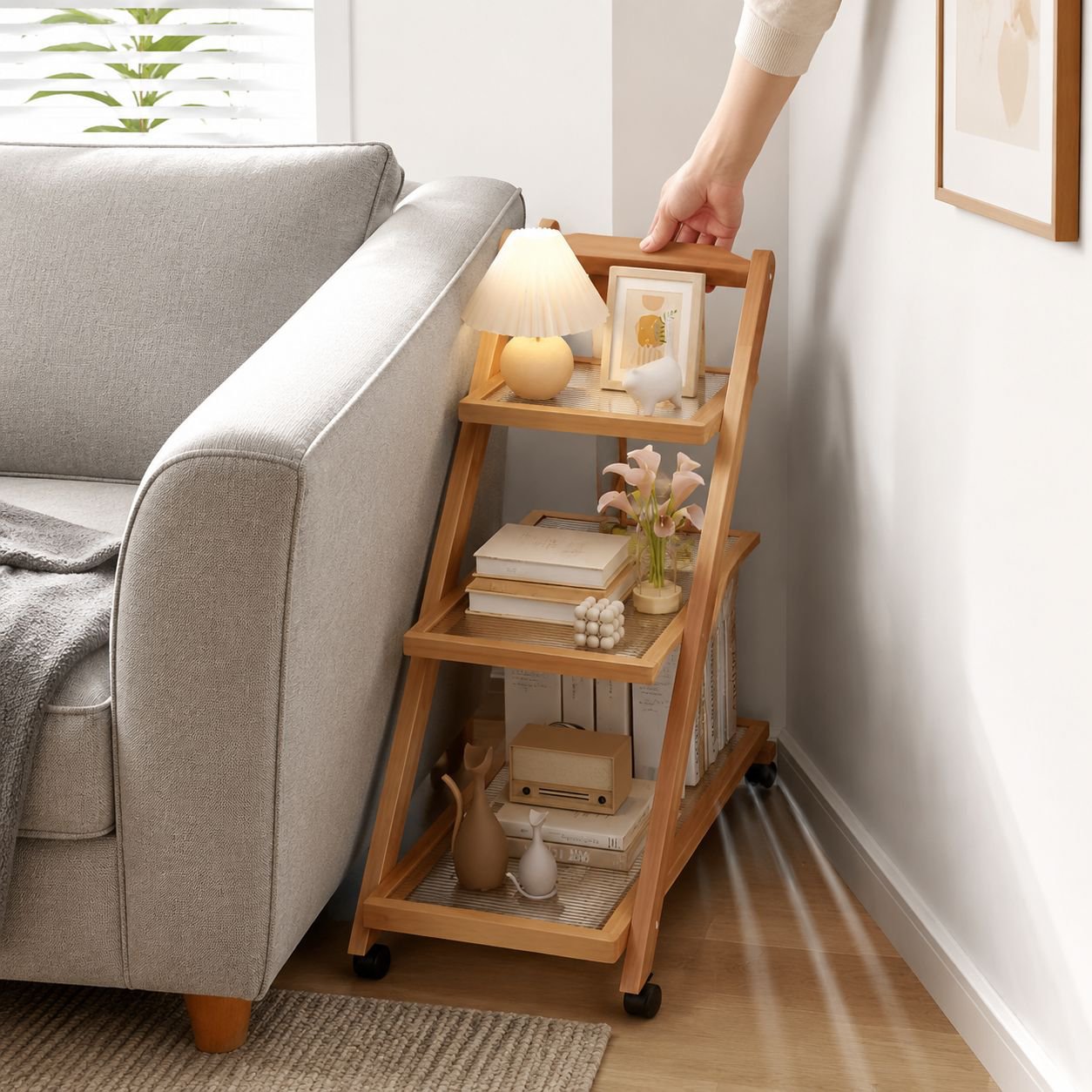 Modern Simple Movable Side Table Bedside Table Sofa End Table Small Corner Table