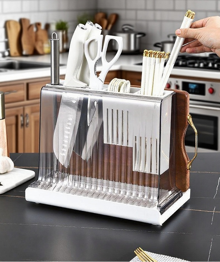 공간 절약형 디자인의 수납대