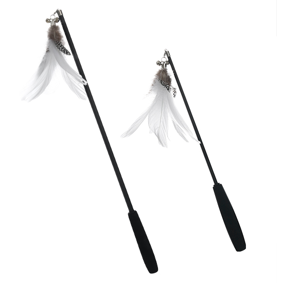 New cat teaser stick with long pole and bite resistance