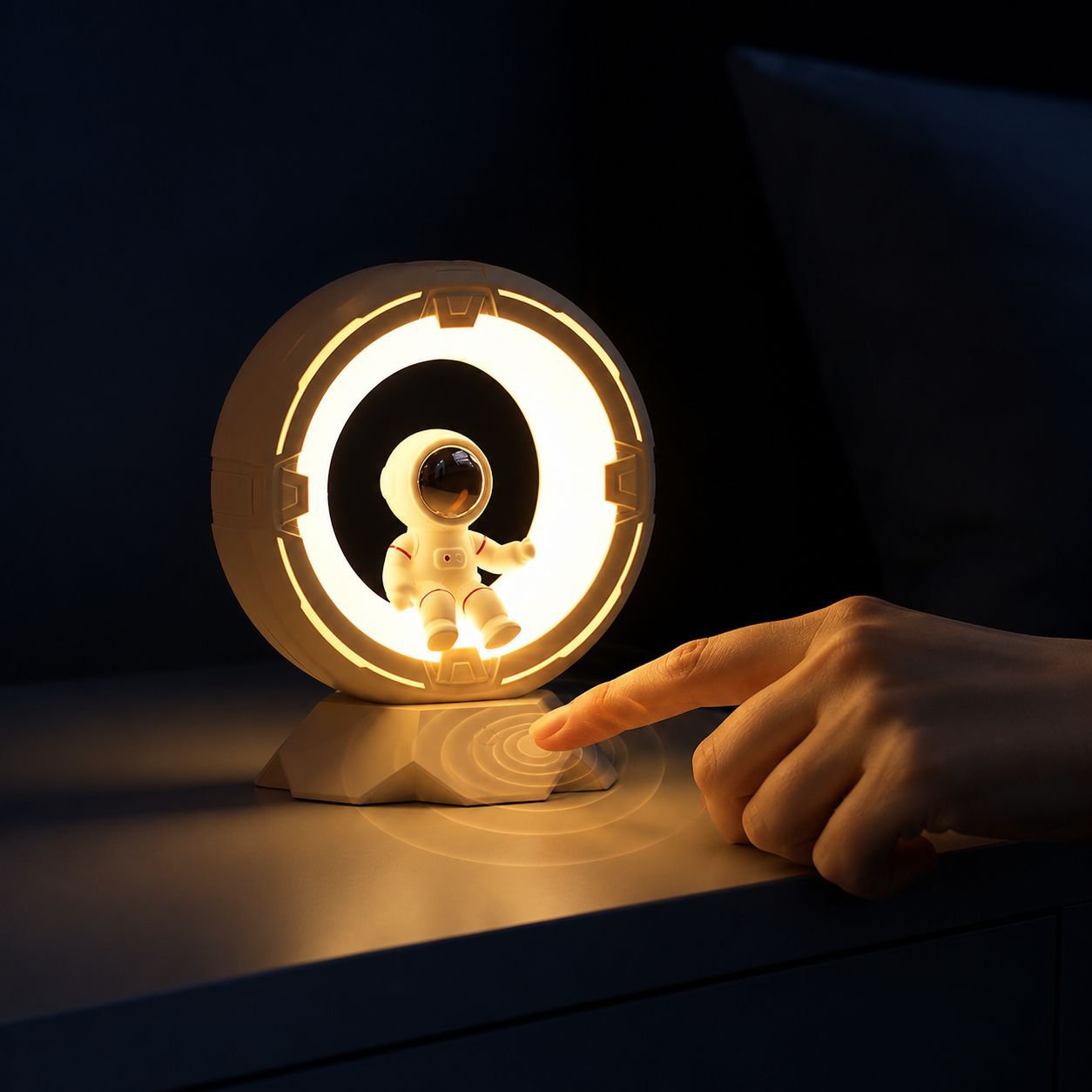 Cartoon Astronaut Night Light Rechargeable Decorative Atmosphere Lamp