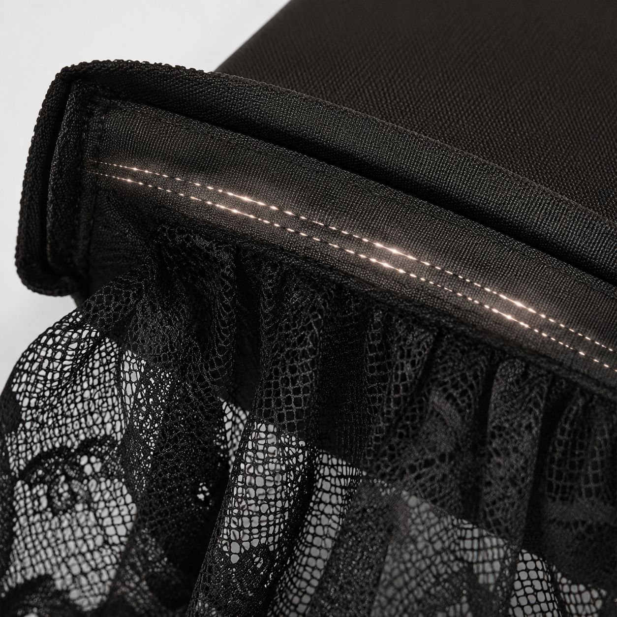 Milk silk fabric texture on chair cover