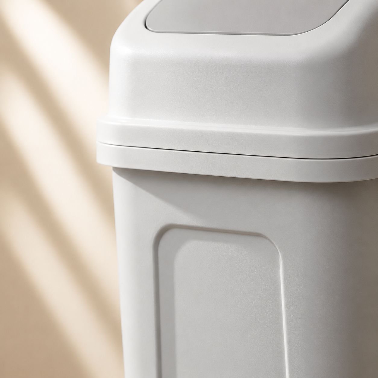Household Trash Can with Handle and Swing Lid Design