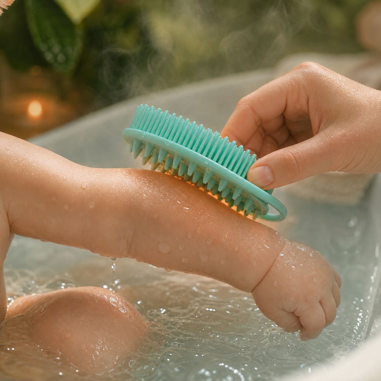 Gentle Silicone Scalp Massager Brush