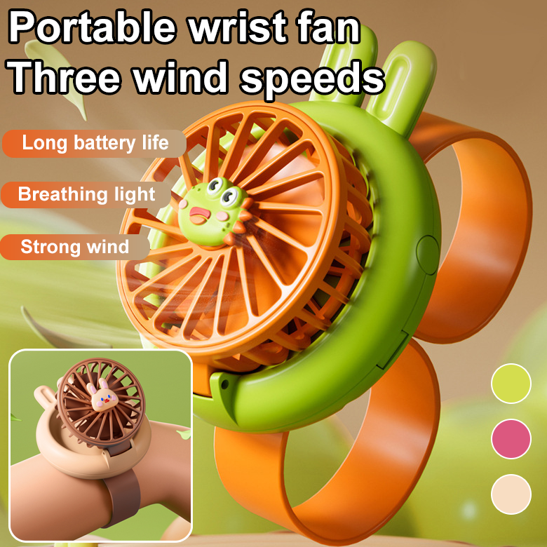 Cute Mini Fan Outdoor Convenient Adjustable Watch Fan