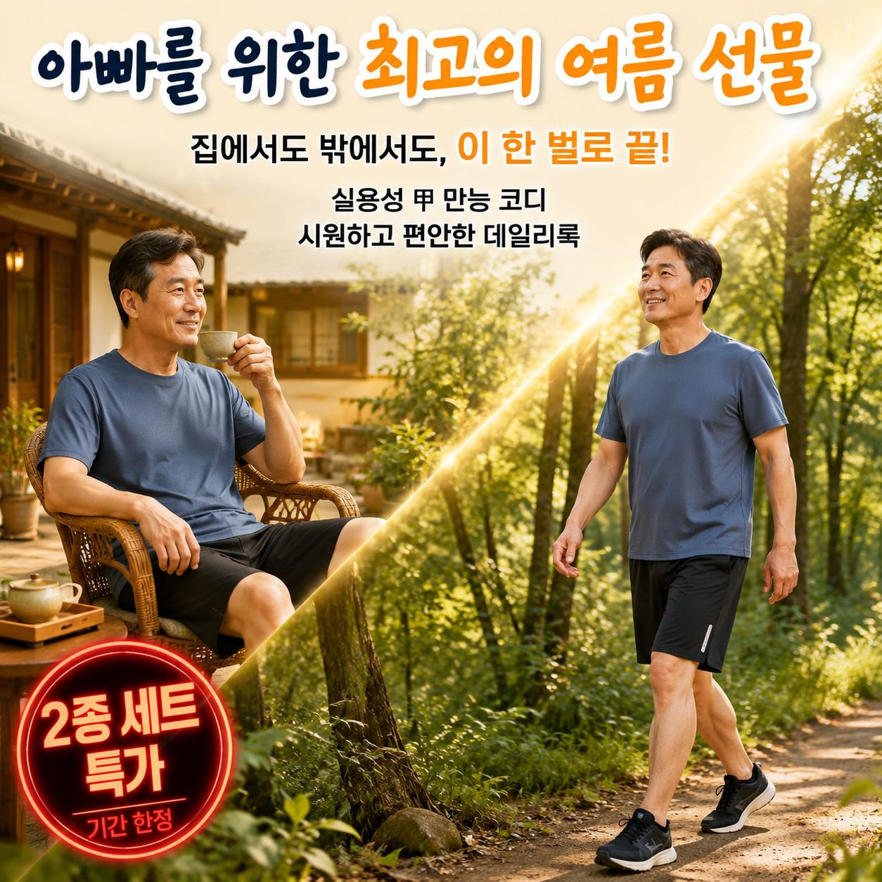 아이스 실크 쿨링 스포츠 세트