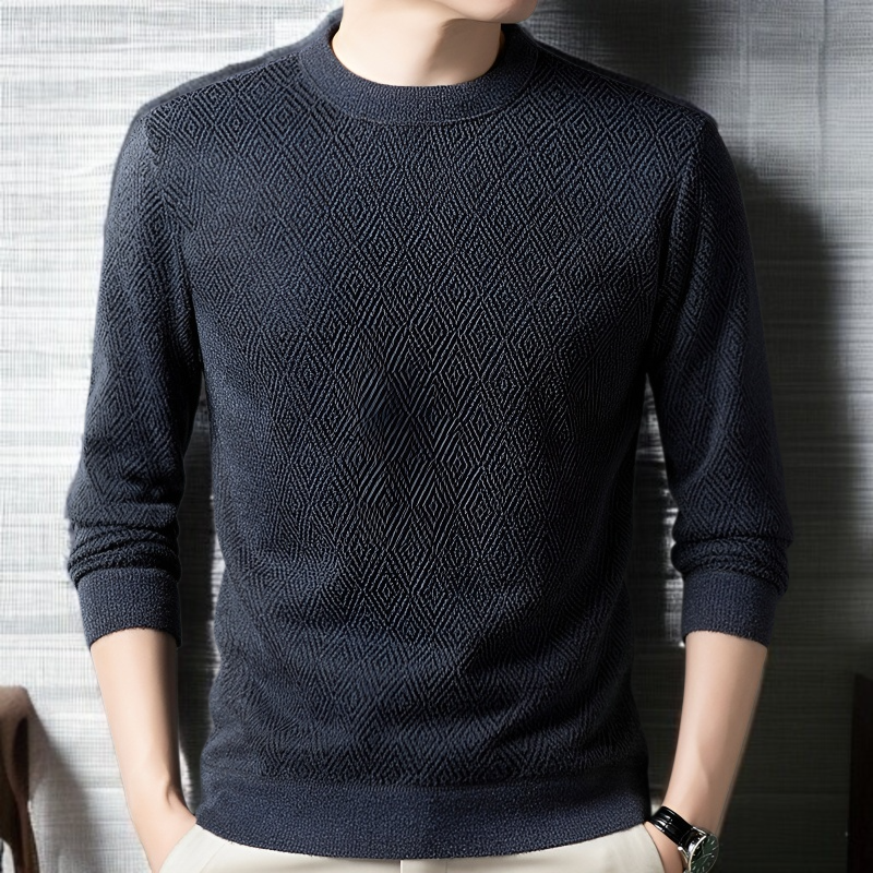 기모 안감으로 따뜻한 남자 니트