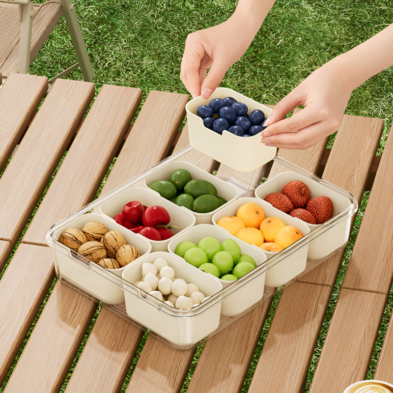 Multifunctional Picnic Box with Cutlery
