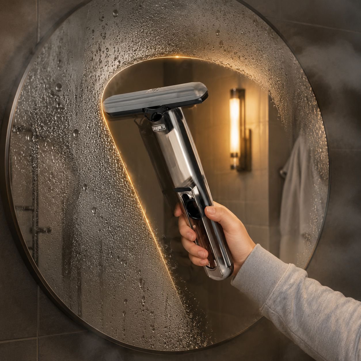 Mini spray mop for wet and dry cleaning