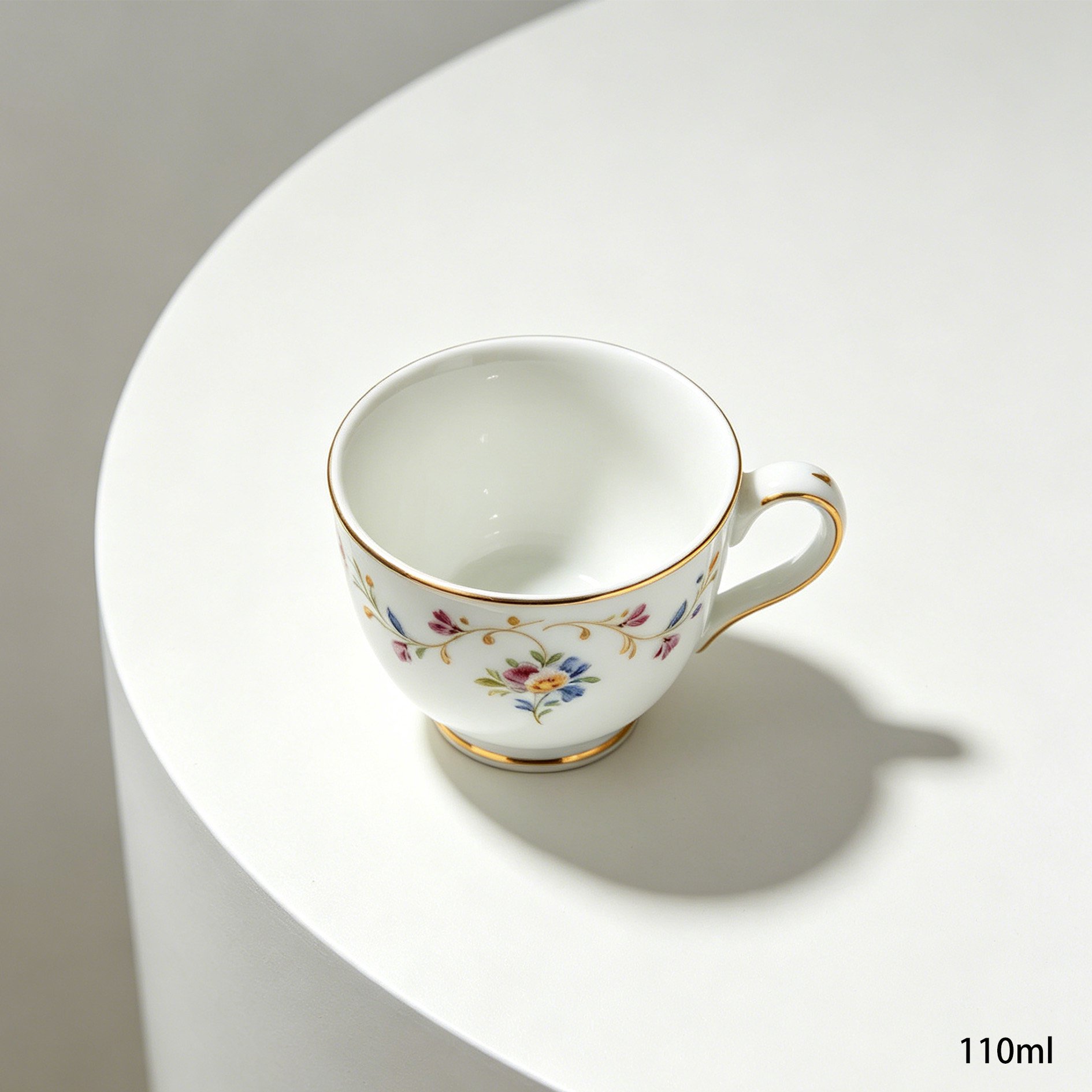 Meissen handbemalte Kaffeetassen Set aus Porzellan
