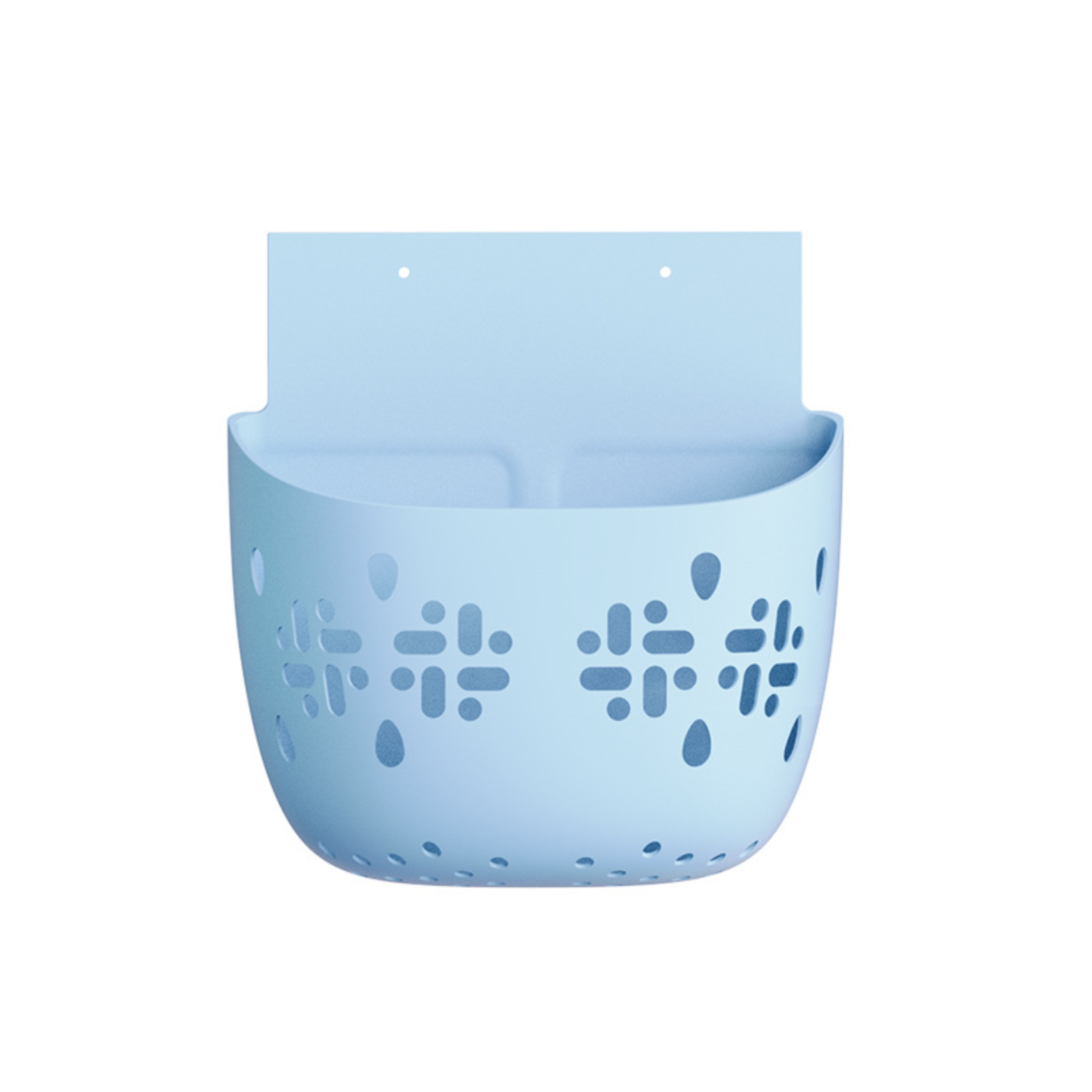 Baby bathtub storage bag, made of soft, food-grade silicone, non-slip, wall-mountable, with a large 