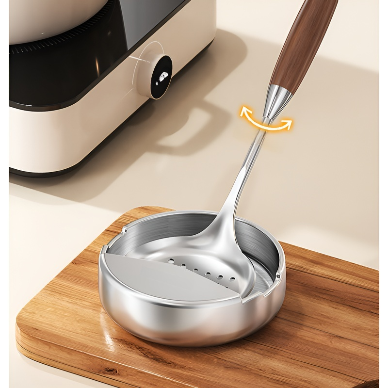 Stainless steel countertop spatula storage rack