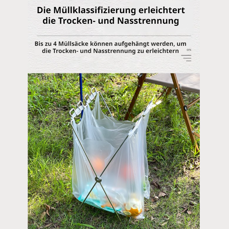 Faltbarer Outdoor-Müllsackständer