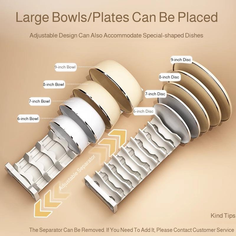 Kitchen drawer divider cabinet dish storage rack bowl and chopsticks plate storage box cutlery dish 