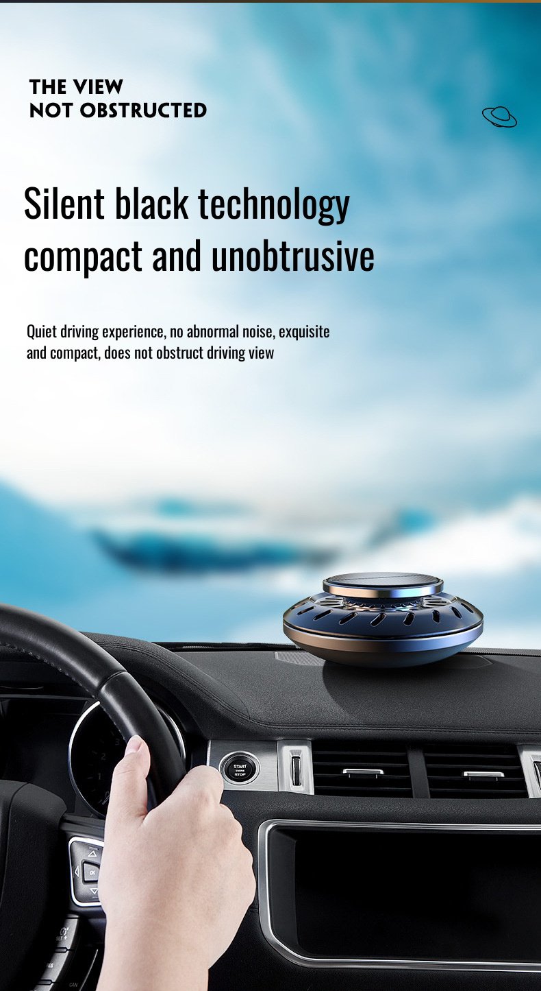 Long-lasting car fragrance with auto rotation technology