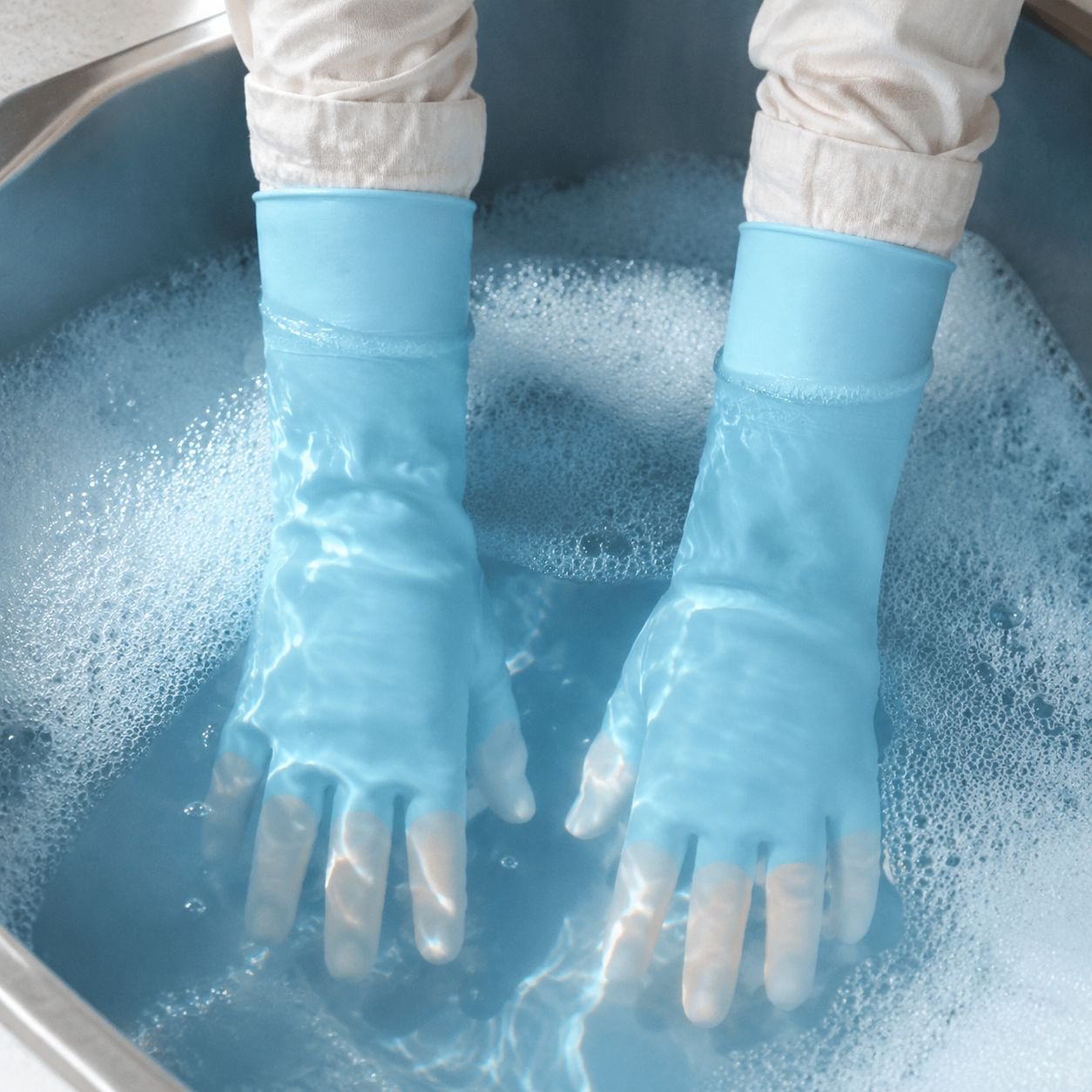 Kitchen Gloves, Oil and Waterproof, Wear-resistant, Nonslip, Reusable