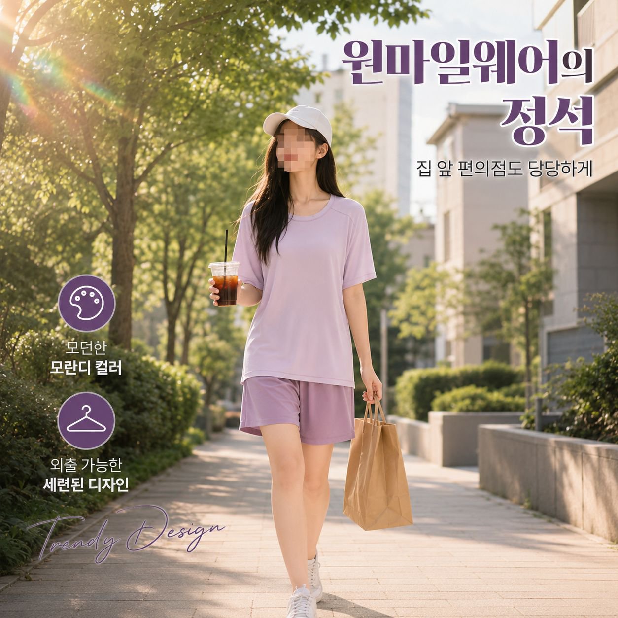 여성 아이스실크 잠옷 홈웨어 세트
